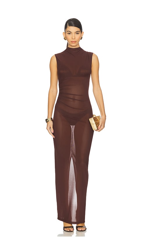 Nookie Saint Maxi Dress In Brown