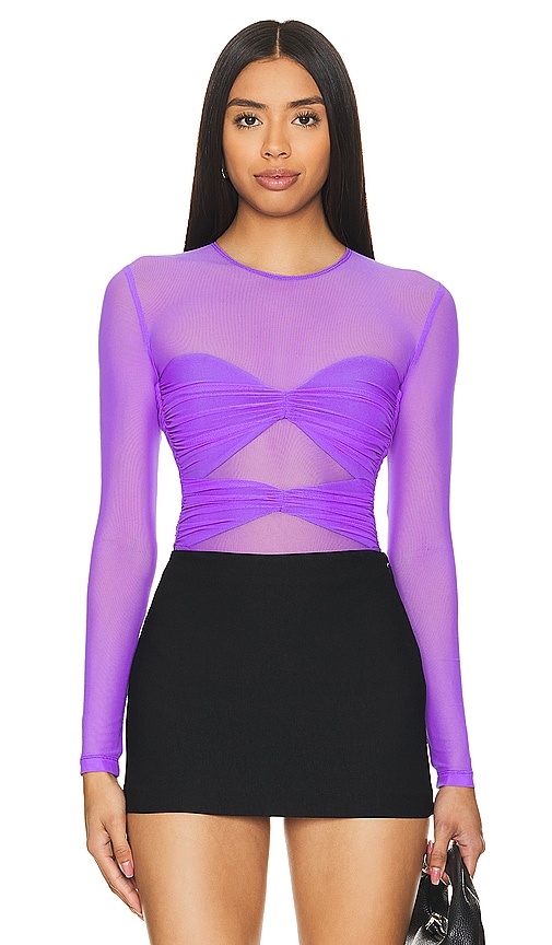 Nookie Intrigue Bodysuit In 紫色