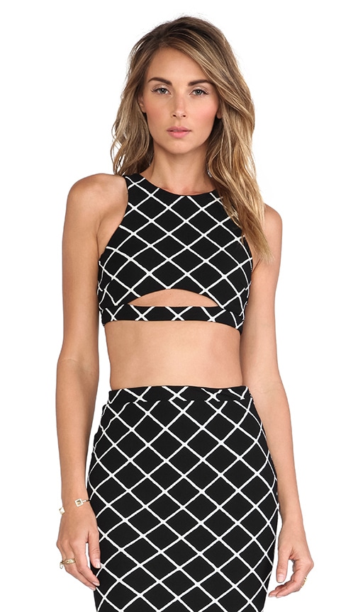 Bowie Check Crop Top