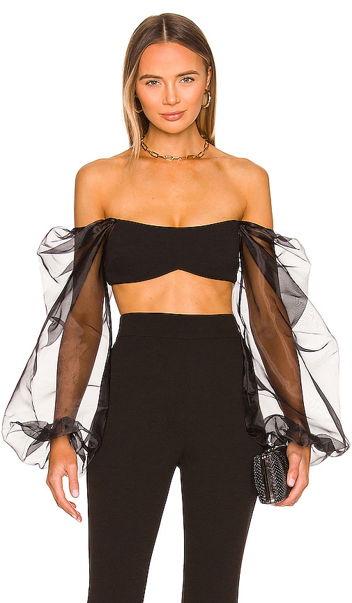 Nookie Illusion Crop in Black