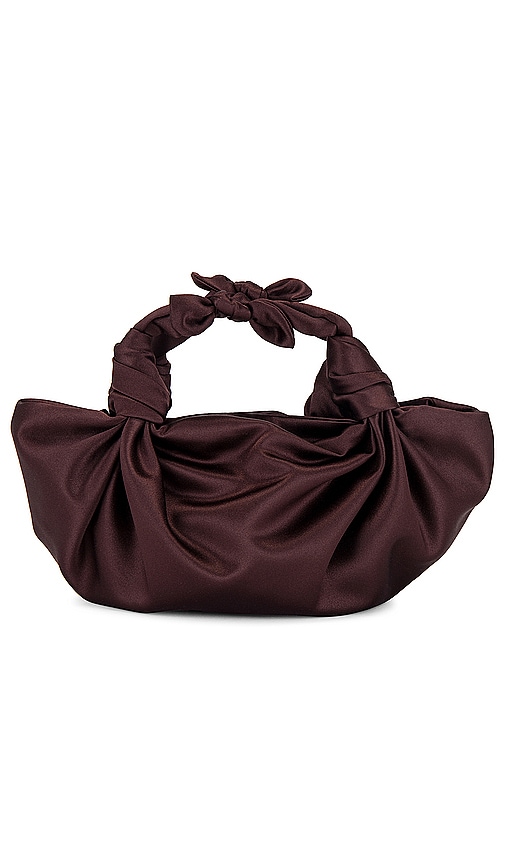 Nla Collection Knot Bag In Burgundy
