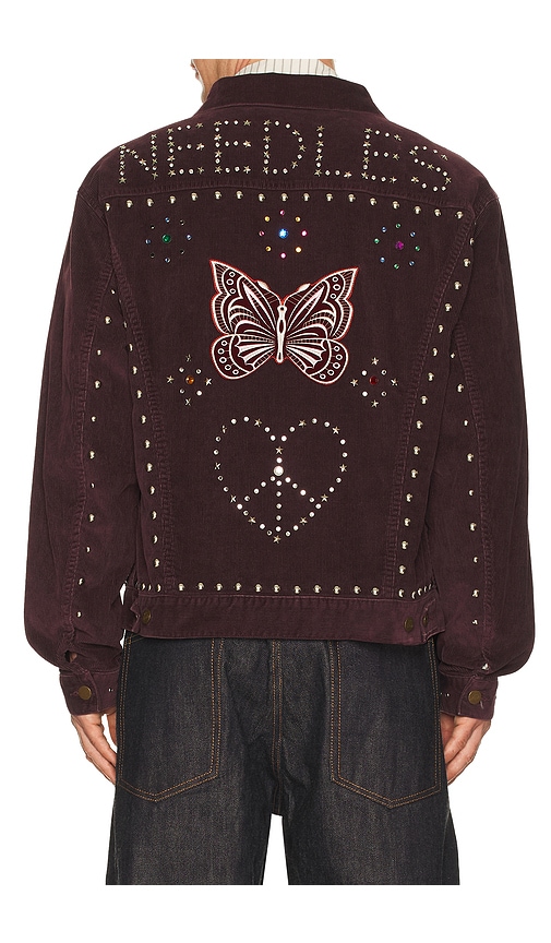 Needles Studded Jean Jacket 14W Corduroy