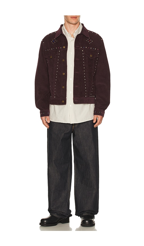  Needles Jeansjacke In Burgundy. Größe S. Also In M, L, Xl. 