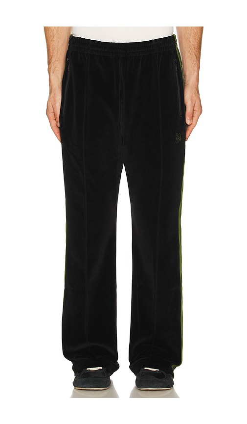 Needles Bootcut Track Pant Cpe Velour In Black
