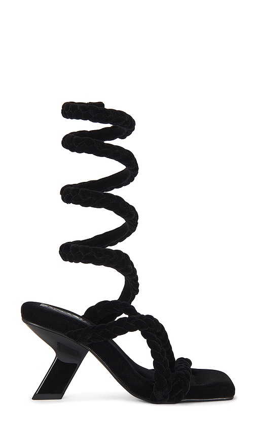 Nora Lozza Itza Trenza Sandal In Black