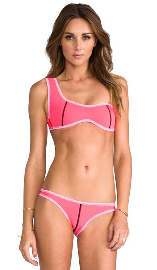 One Shoulder Neoprene Top