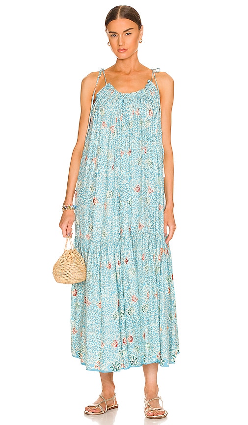 Natalie Martin Jerusha Dress in Andromeda Turquoise