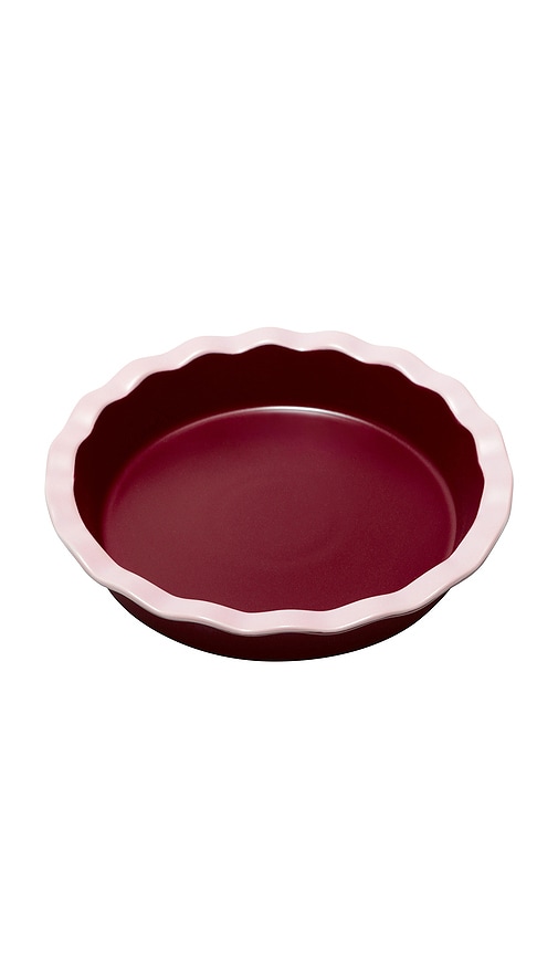  Noon & Moon Pie Dish 9 Inch In Burgundy. 