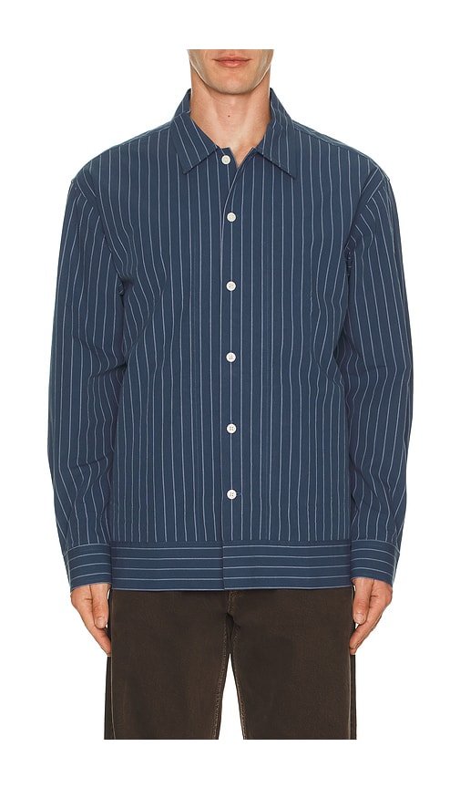 NN07 Reed Stripe Overshirt Shacket