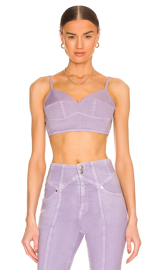 Revolve Women Clothing Tops Crop Tops Capri Bralette in Lavender. 