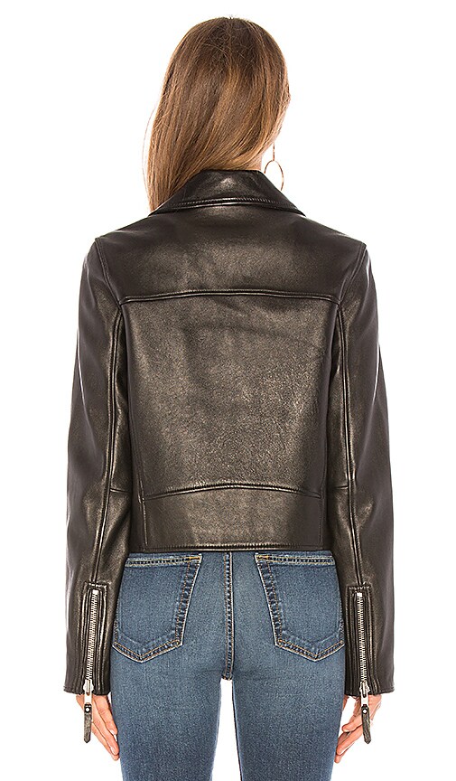 nobody denim classic leather jacket