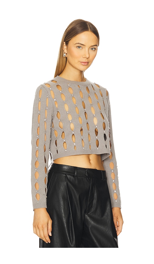 Nonchalant Label Nils Cropped Sweater In Gray