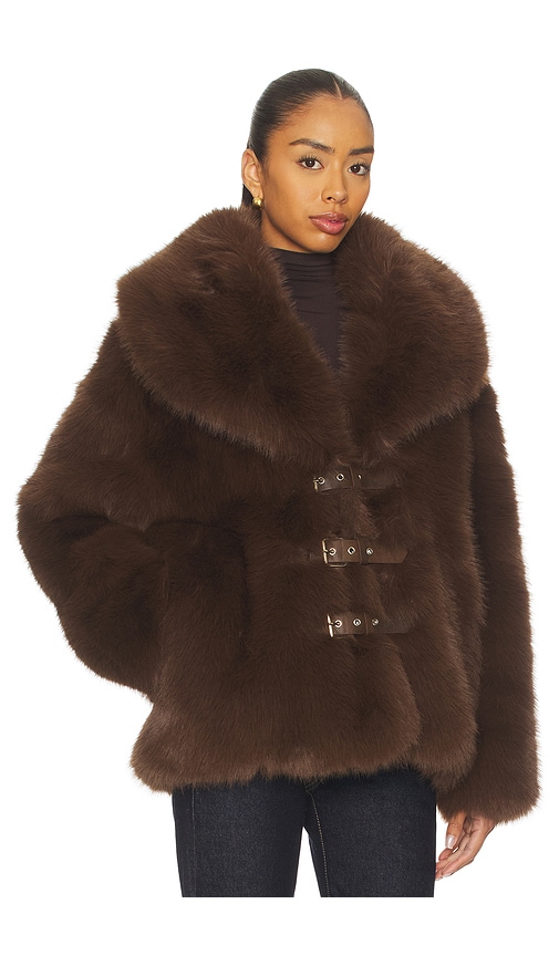  Nonchalant Label Kunstfelljacke Oslo In Brown. Größe Xs. Also In S, M. 