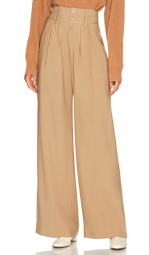 NONchalant Label Page Pant in Camel