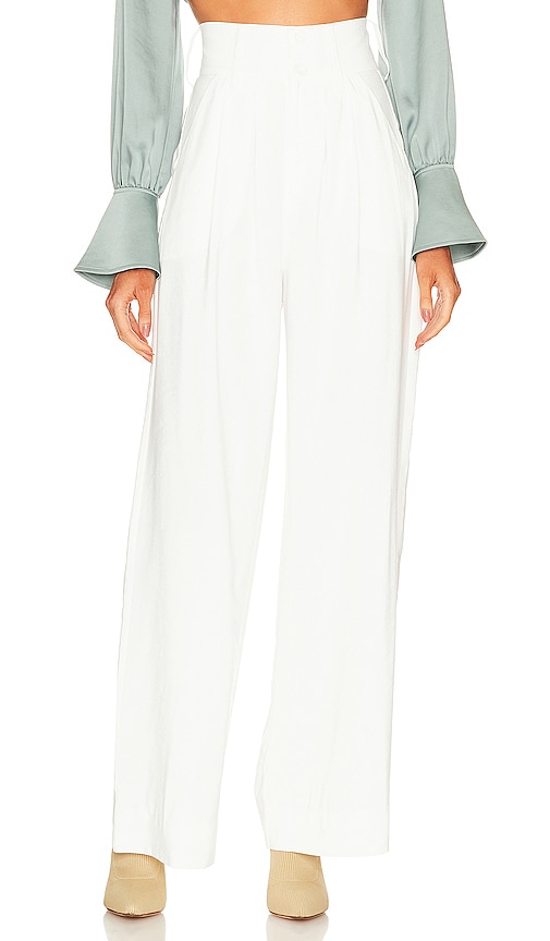 NONchalant Label Page Pant in White