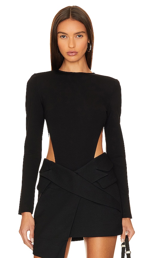 NONchalant Label Roan Bodysuit in Black | REVOLVE