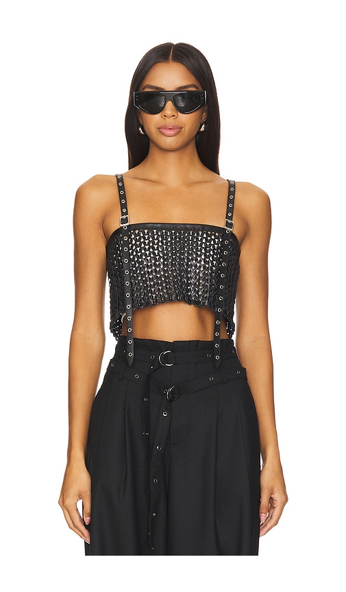 Shop Nonchalant Label Karter Crop Top In 블랙