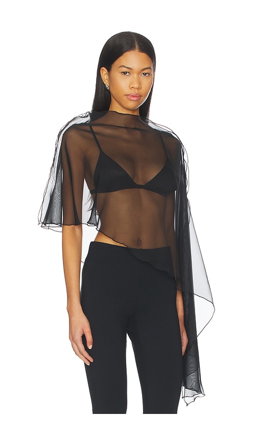 Nonchalant Label Patrice Poncho Top In Black