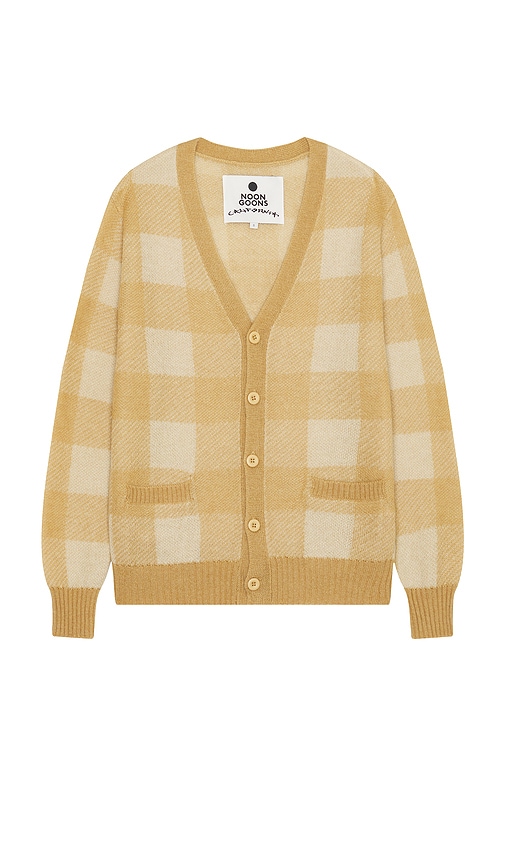 Shop Noon Goons Beach Camp Cardigan In Beige