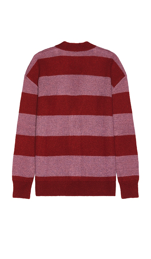 NO PROBLEMO STRIPED MOHAIR OVERSIZED CARDIGAN