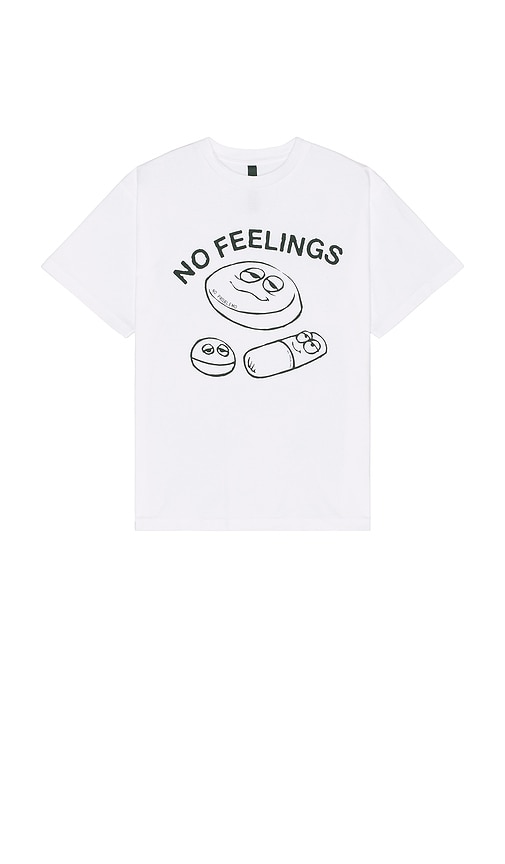 Shop No Problemo Hard Feelings Short Sleeve Tee In 白色