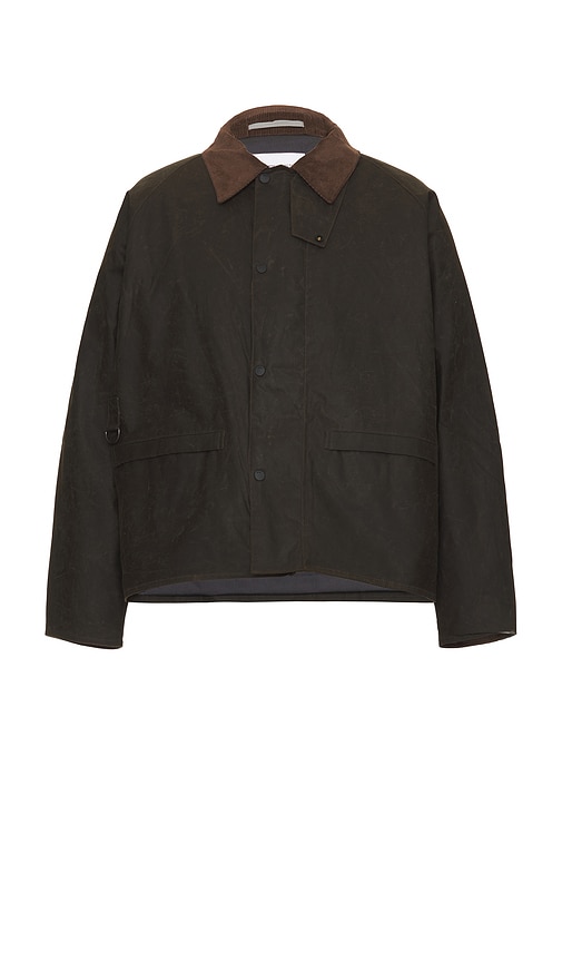 Norse Projects Holmen Wax Fishing Jacket In Beech Green