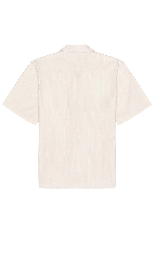 Shop Norse Projects Carsten Stripe Short Sleeve Shirt In Ivory