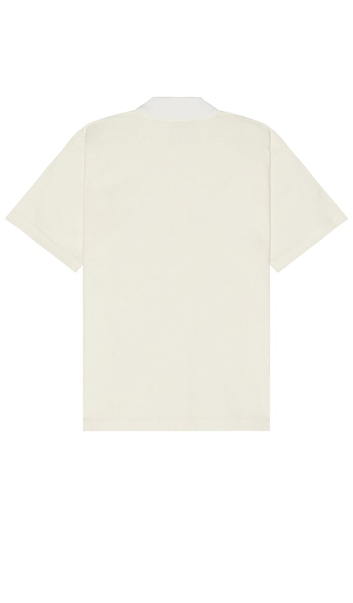 Shop Norse Projects Espen Loose Printed Short Sleeve Polo In White