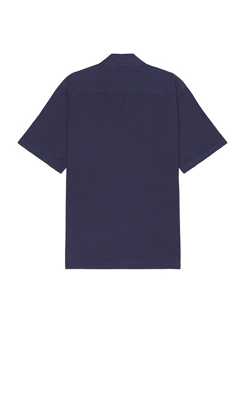 Shop Norse Projects Carsten Cotton Tencel Shirt In Blue