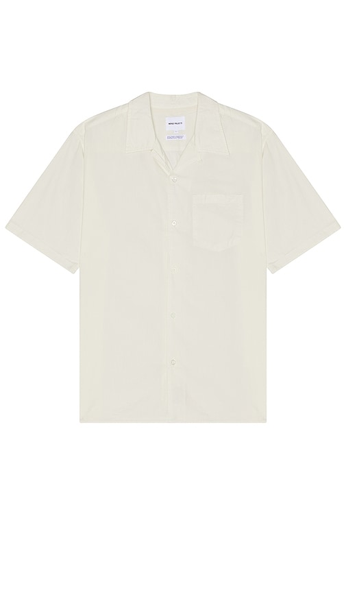 Shop Norse Projects Carsten Cotton Tencel Shirt In White