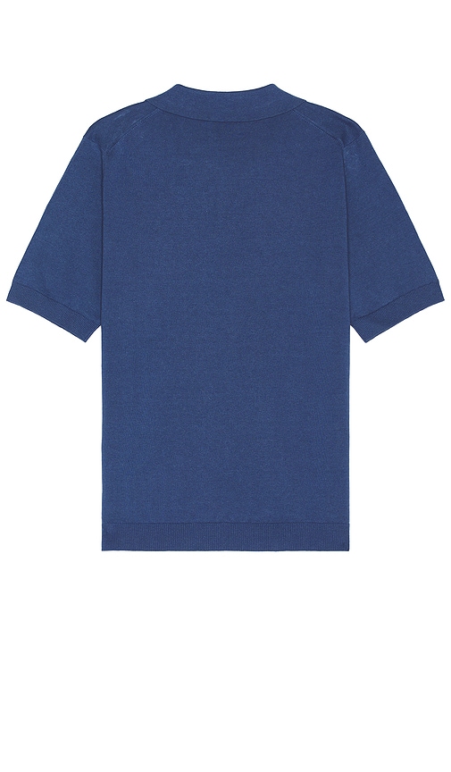 Shop Norse Projects Leif Cotton Linen Polo In Blue
