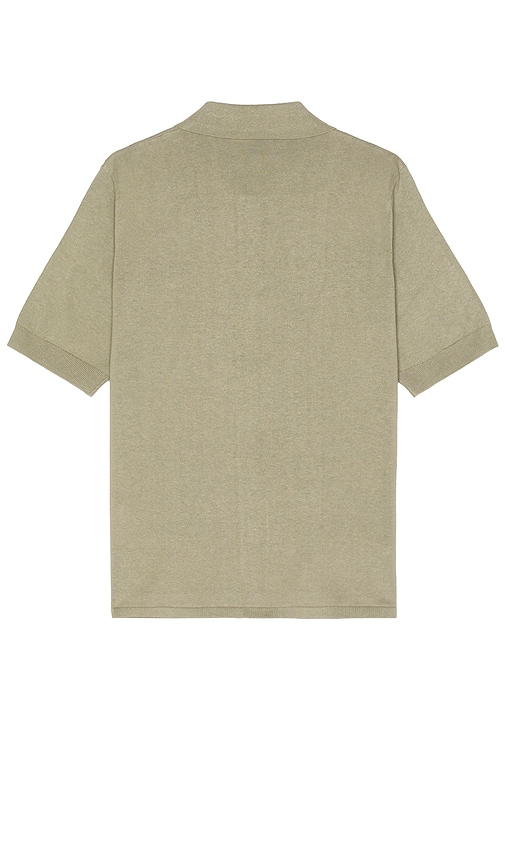 Shop Norse Projects Rollo Cotton Linen Short Sleeve Shirt In Grey
