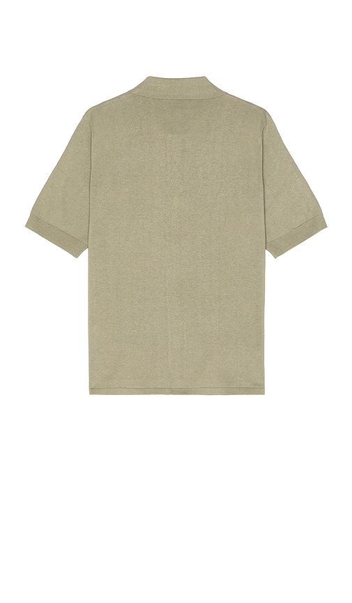 Shop Norse Projects Rollo Cotton Linen Short Sleeve Shirt In Grey