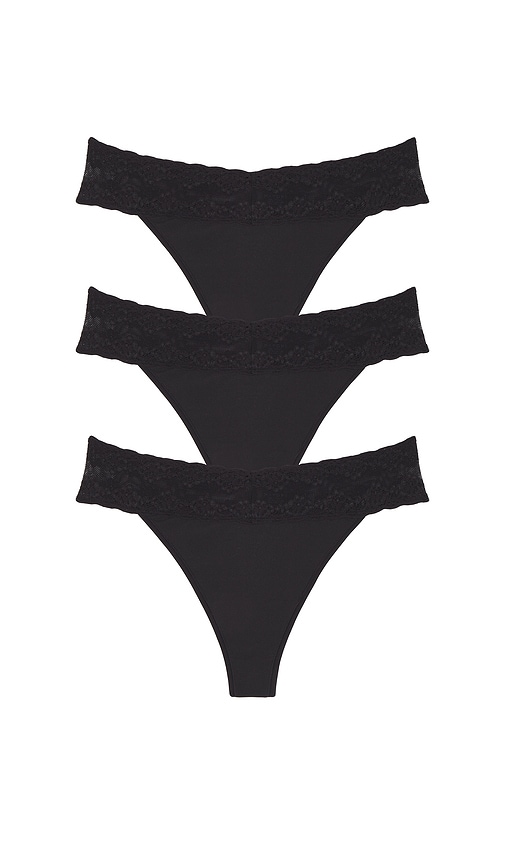 Natori Bliss Perfection One Size Classic Thong 3 Packs