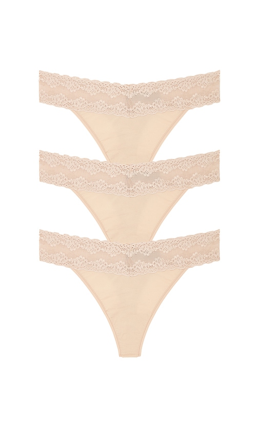 Natori Bliss Perfection One Size Classic Thong 3 Packs