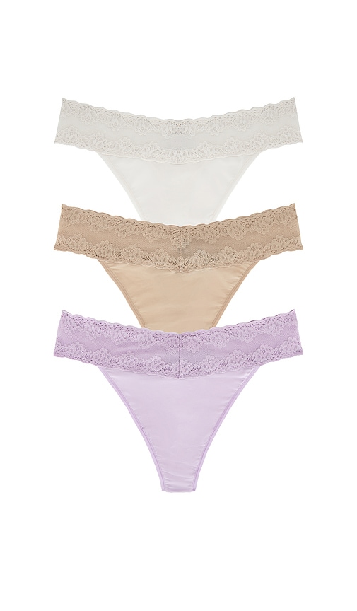 Natori Bliss Perfection Classic Thong 3-pack