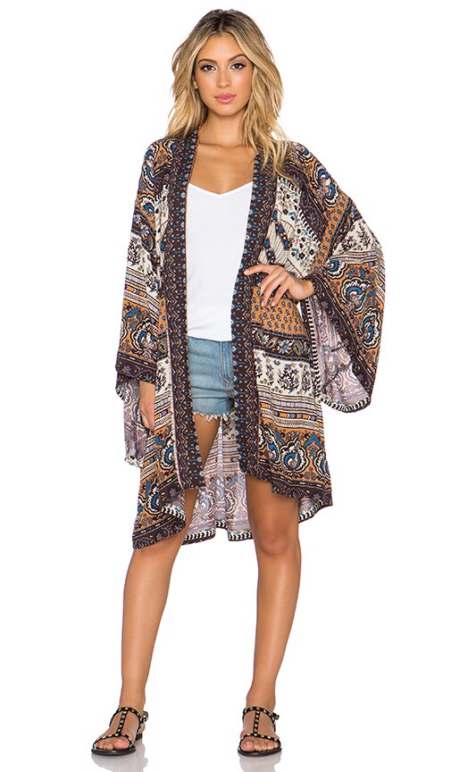 NOVELLA ROYALE x REVOLVE Hitch Hiker Kimono in Sienna Tangier | REVOLVE