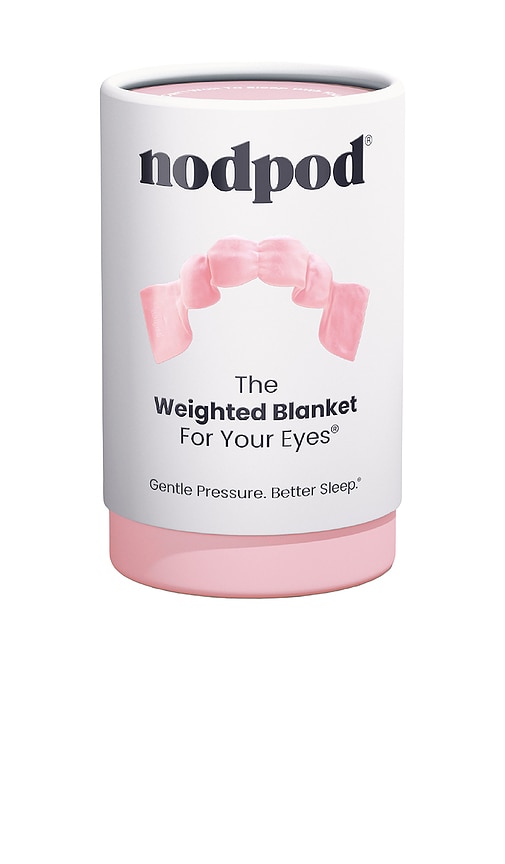 Nodpod The Weighted Blanket For Your Eyes in Blush Pink.