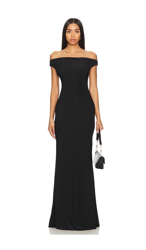 runaway the label black mini dress Natalie Rolt Aubrey Dress Black – The Dressing Room Hire main image 0