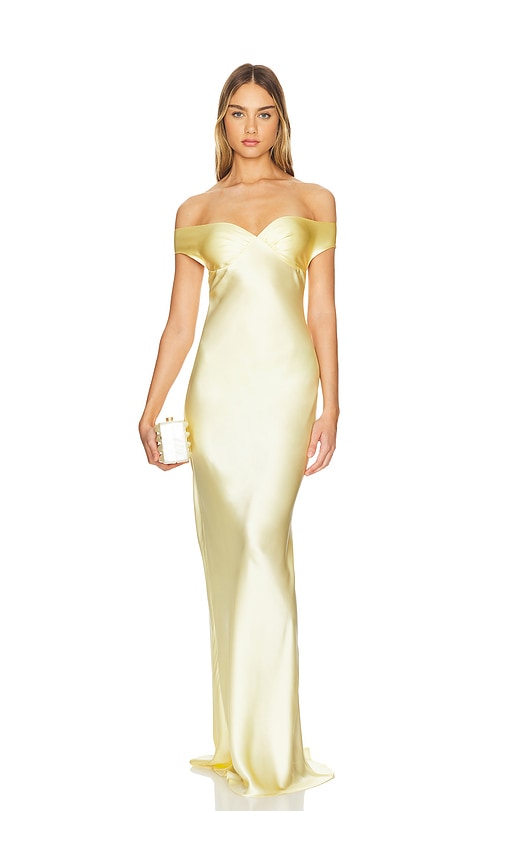 Natalie Rolt Bridget Gown in Lemon