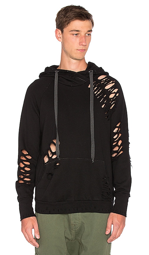 nsf distressed hoodie