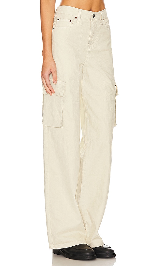 Rumer Wide Leg Cargo Pant in soft gold