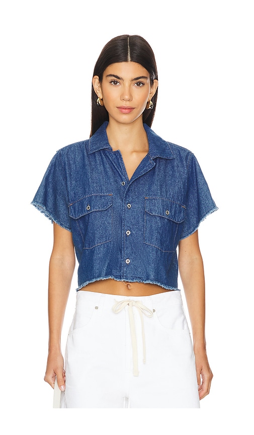 Shop Nsf Emery Shirt In Blue