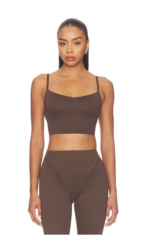 NikeSKIMS Matte Cami Bra in Brown. - size M (also in S)