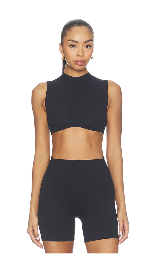 NikeSKIMS Mock Neck Bra in Black. - size L (also in M, S, XL, XS)