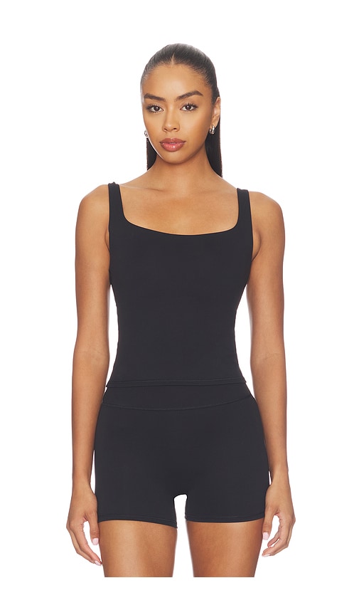 NikeSKIMS Matte Square Neck Tank in Black. - size M (also in XS, S, XXS, L, XL)
