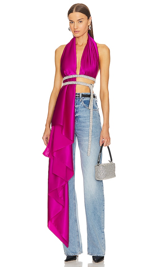 Nue Studio Bianca Top in Fuchsia Pink
