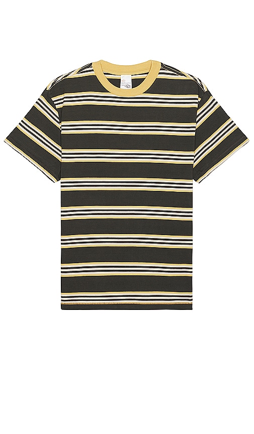 Shop Nudie Jeans Leif Mud Stripe T-shirt In 碎花