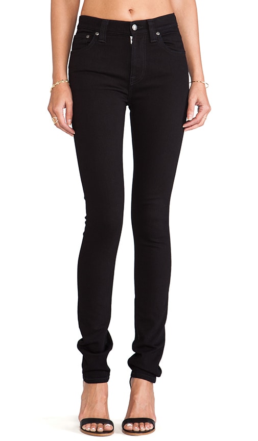 Nudie Jeans High Kai Skinny in Black 