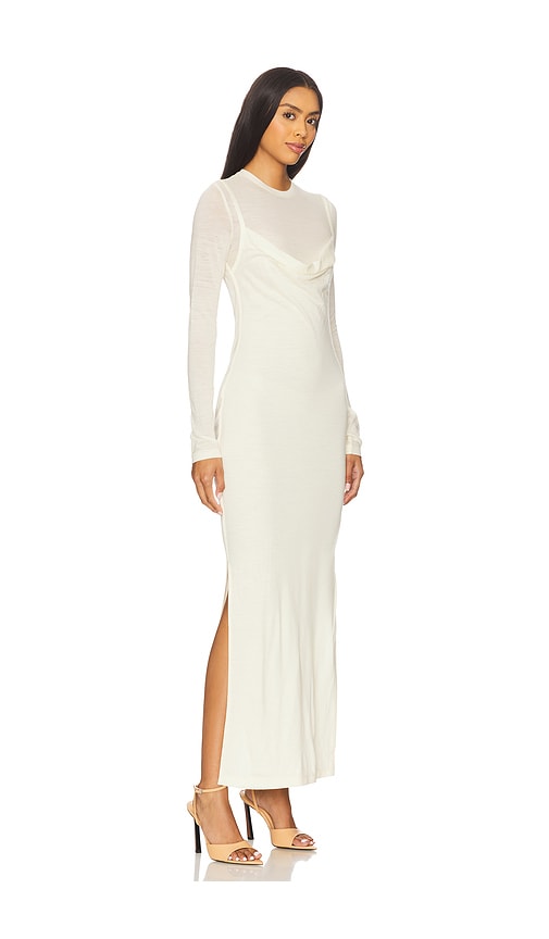  Nanushka Maxikleid Linora In Ivory. Größe S. Also In Xs. 